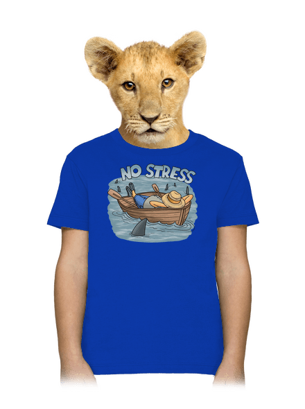 No stress dětské tričko Royal Blue