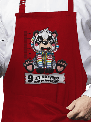 Školní docházka zástěra Red