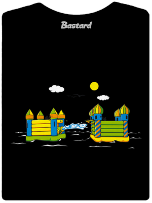 Bitva o hrad dámské tričko s lemem Black