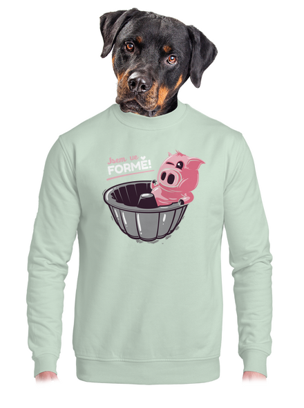 Ve formě unisex mikina bez kapuce Blush Mint