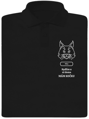 Nemůžu, mám kočku pánská polokošile Black