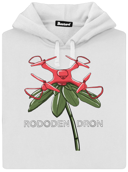 Rododendron dámská mikina klokanka White
