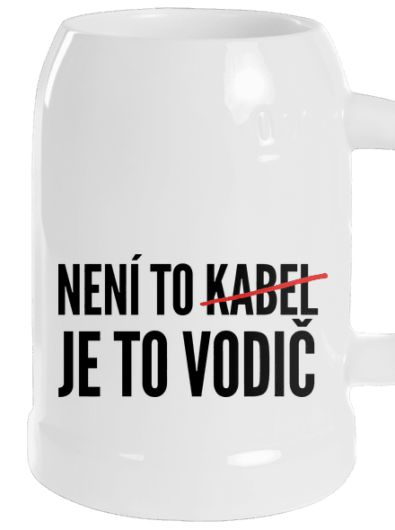 Je to vodič půllitr White