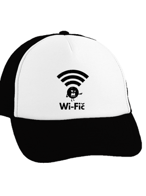 Wifič kšiltovka truckerka Black cap