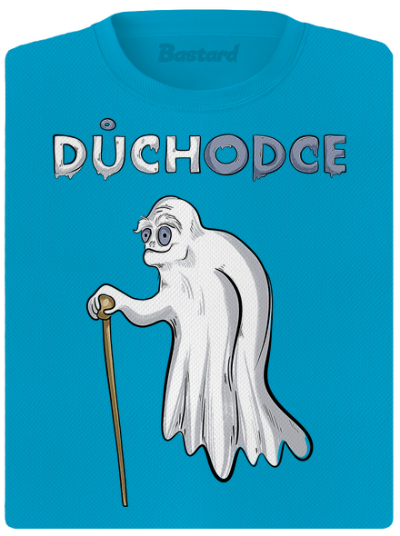 Duch důchodce dámské sportovní tričko Blue Atol