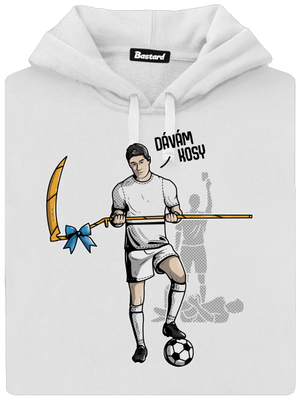 Dávám kosy dámská mikina klokanka White