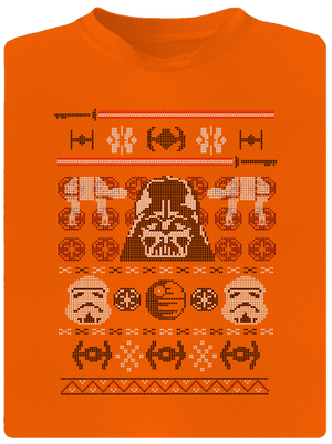 Vader na svetru dětské sportovní tričko Neon Orange