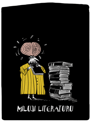 Miluji literaturu dámská mikina na zip Black