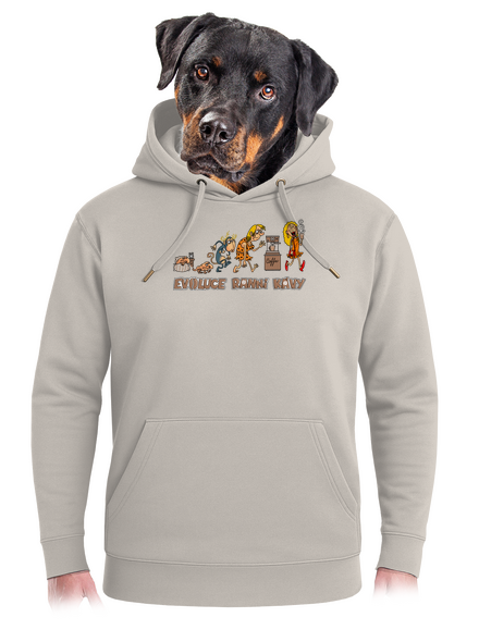 Evoluce ranní kávy unisex mikina premium Pastel Macchiato