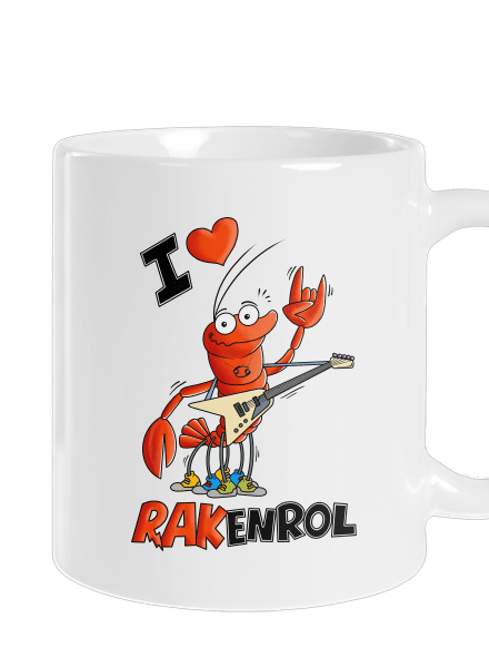 Rakenrol klasický hrnek White
