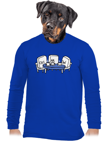 Nerozluční kamarádi pánské dlouhý rukáv Royal Blue