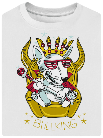 Bullking unisex tričko oversized White
