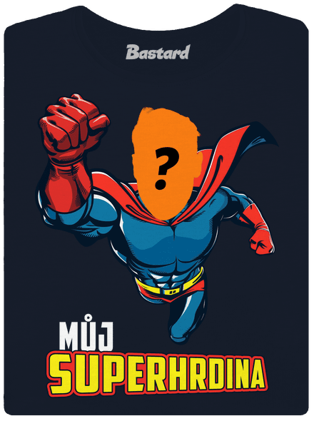 Můj superhrdina dámské tričko Navy Mal