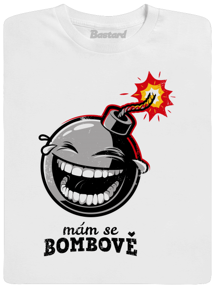 Mám se bombově dětské tričko White