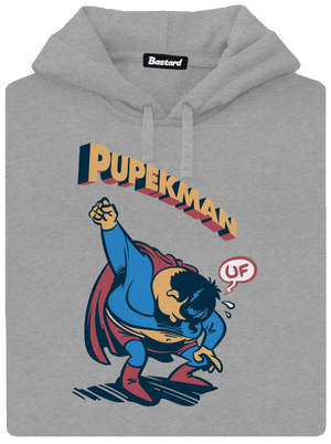 Pupekman pánská mikina klokanka Light Melange