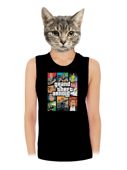 Grand Theft Arnold dámské tílko volné Black