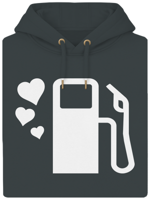 Plnou prosím unisex mikina premium Charcoal