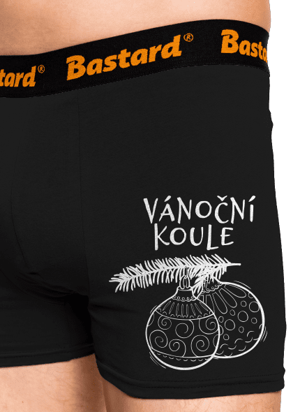 Vánoční koule boxerky Black