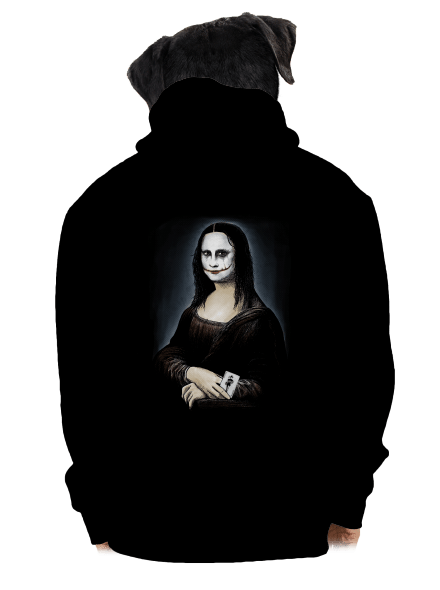 Mona Joker Lisa pánská mikina na zip Black