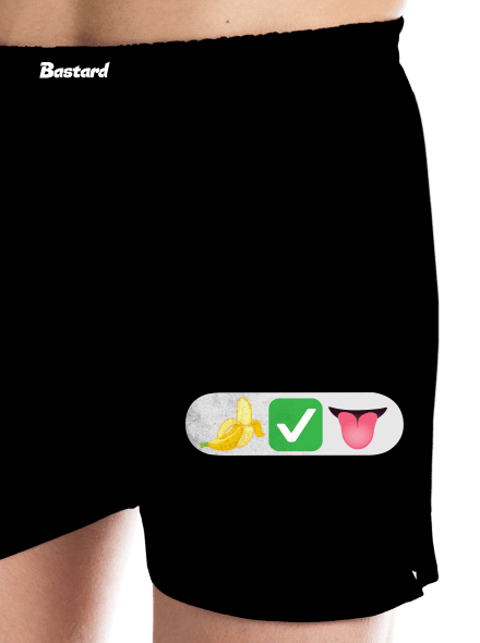 Emoji pánské trenky Black