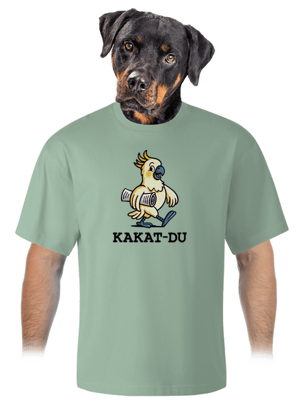 Kakat-du unisex tričko oversized Sage