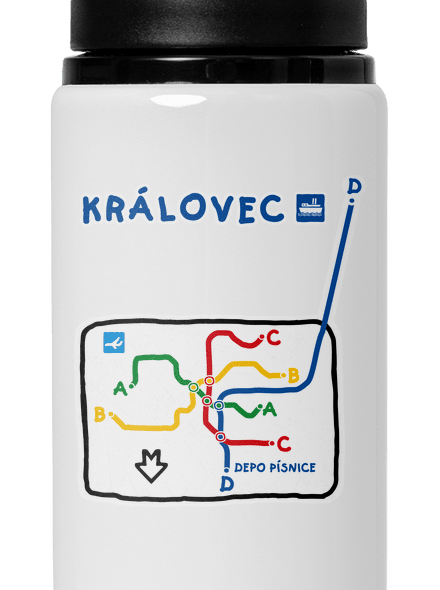 Metro Královec lahev na vodu White