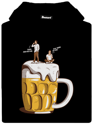 Na pivě dámská mikina klokanka Black