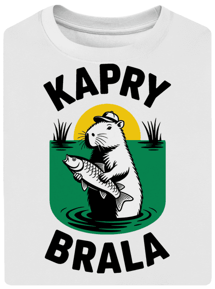 Kapry brala unisex tričko oversized White