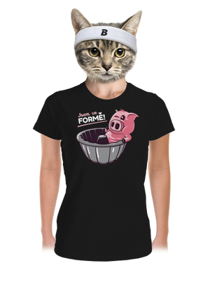 Ve formě dámské sportovní tričko Black