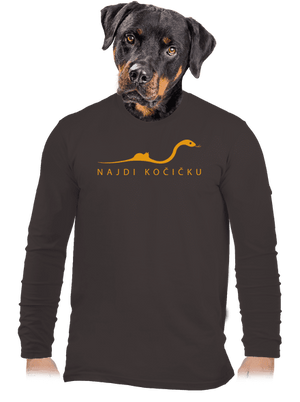 Najdi kočičku pánské dlouhý rukáv Bear Brown