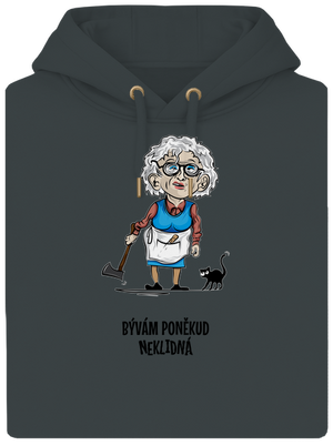 Neklidná - vlastní text unisex mikina premium Charcoal