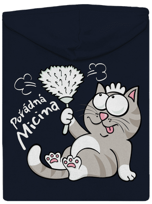 Macek a Micina dámská mikina na zip Navy Mal