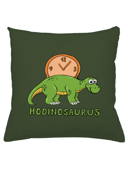 Hodinosaurus polštář Olive Green
