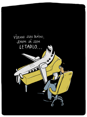 Všichni jsou blázni dámská mikina na zip Black