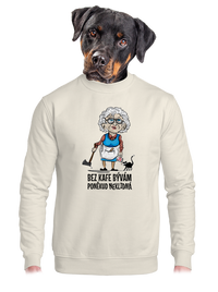 unisex mikina bez kapuce