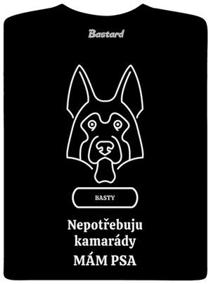 Nemůžu, mám psa dětské tričko Black