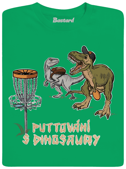 Puttování s dinosaury pánské tričko Kelly Green