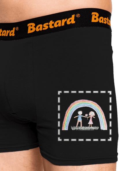 Dětské kresby - nahraj vlastní boxerky Black