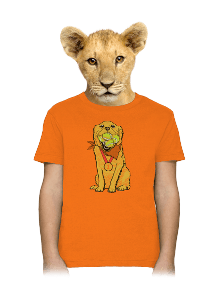 Zlatý retrívr dětské tričko Orange