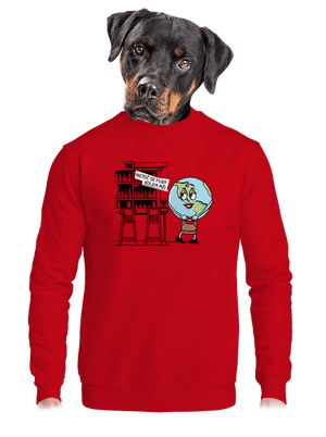 unisex mikina bez kapuce