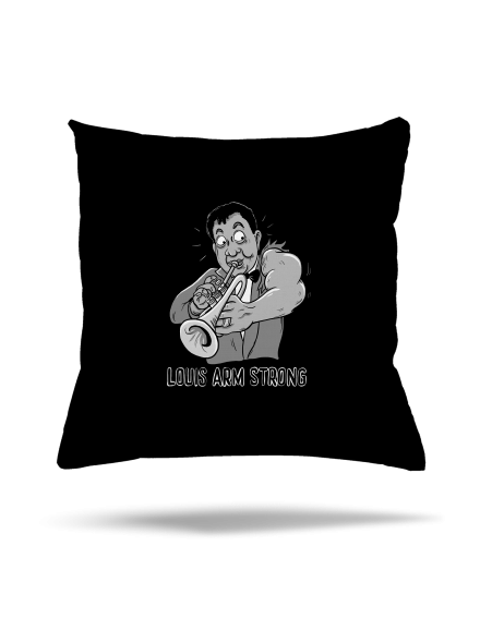 Louis Armstrong polštář Black