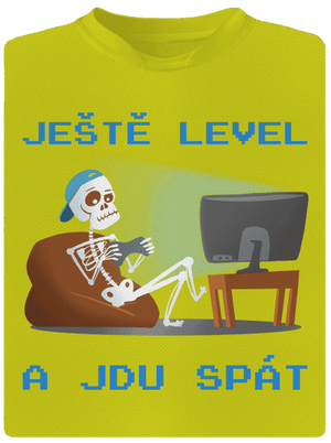 Ještě level dětské sportovní tričko Neon Yellow