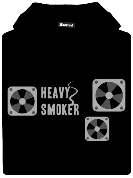 Heavy smoker dětská mikina klokanka Black