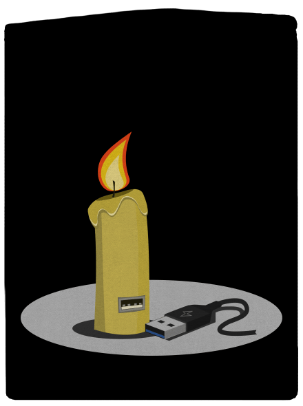 USB svíčka dámská mikina na zip Black