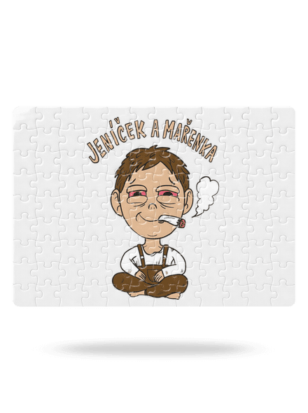Jeníček a mařenka puzzle White