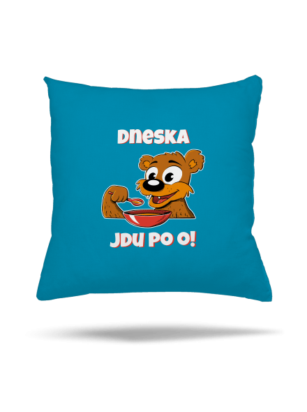 Dneska jdu po o polštář Blue Turquoise