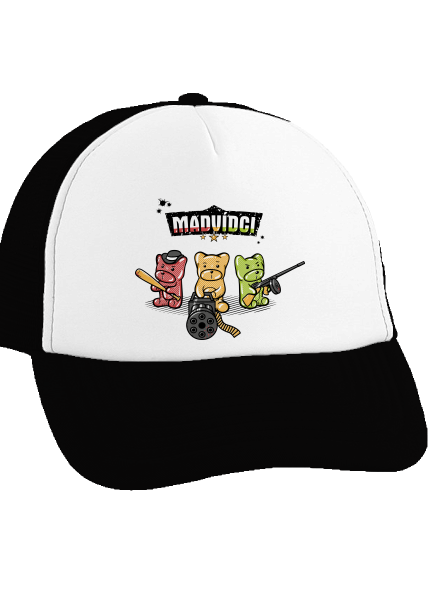Madvídci kšiltovka truckerka Black cap