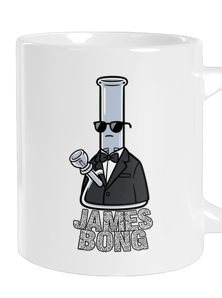 James Bong velký hrnek White