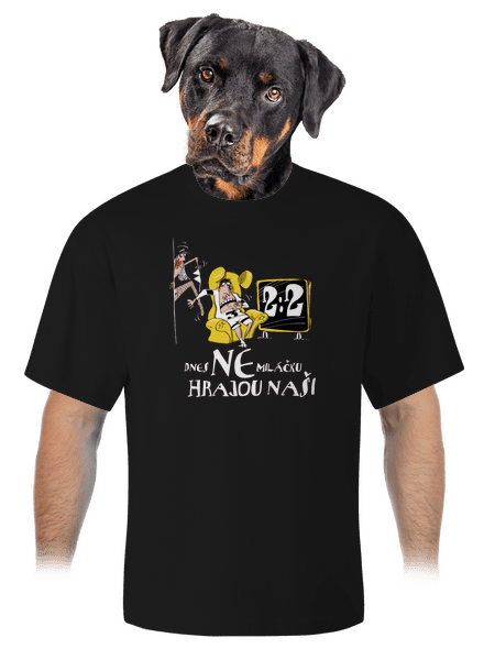 Hrajou naši unisex tričko oversized Black
