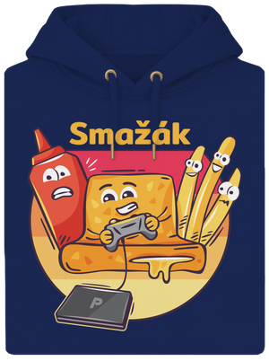 Smažák unisex mikina premium Navy